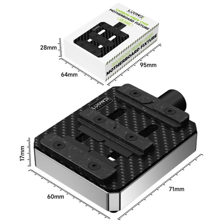 LUOWEI AP03 Cell Phone Repair Multifunctional Fixture High Temperature Resistant Cell Phone Motherboard Chip Fixing Clip
