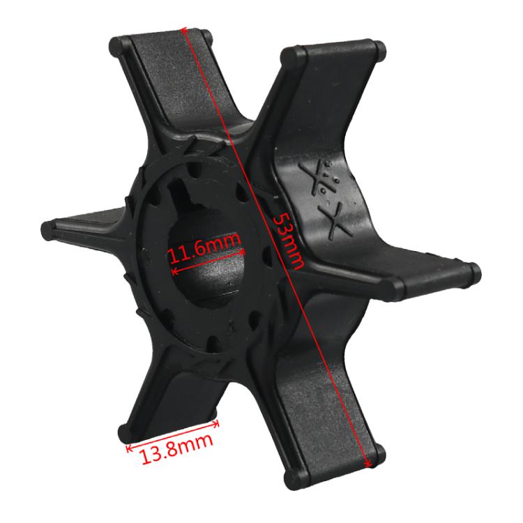 Outboard Water Pump Impeller 500368 For Yamaha 6/8/9.9HP(68T-44352-00) - Marine Accessories & Parts by PMc TechLife | Online Shopping South Africa | PMc TechLife | Buy Now Pay Later Mobicred
