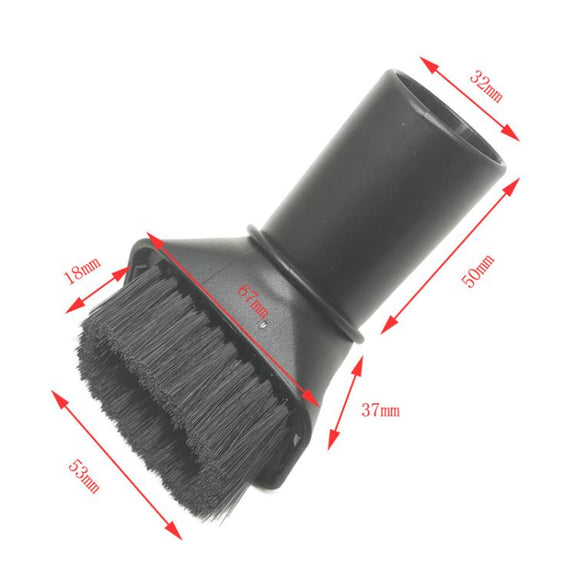For Karcher / Miele / Bosch / Philips Vacuum Cleaner 32mm Soft Brush Nozzle 2.863-221.0, Style: Black+White
