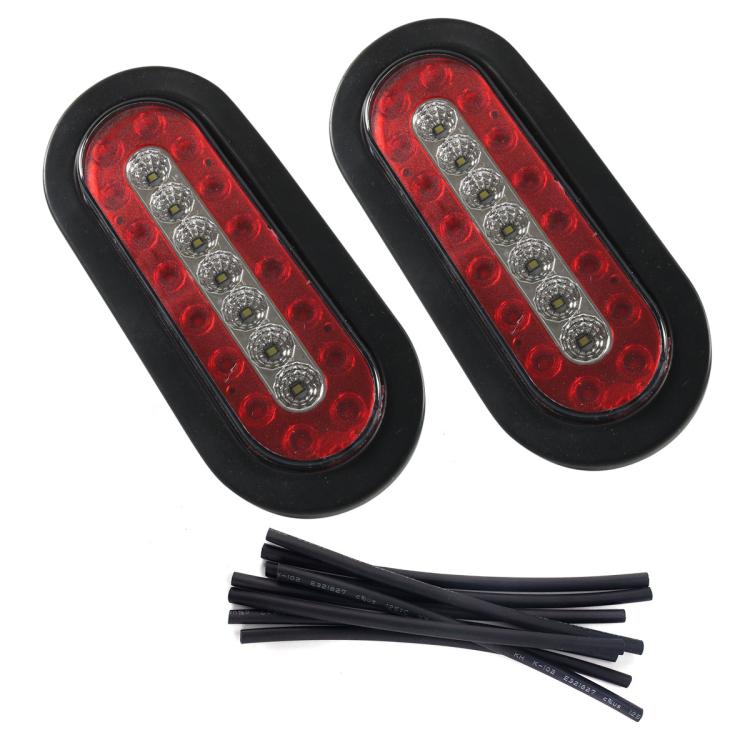 6 Inch Trailer Taillight 12V Multi-function RV Width Light, Specifications: 2pcs+Heat Shrink Tube - Warning Lights by PMc TechLife | Online Shopping South Africa | PMc TechLife | Buy Now Pay Later Mobicred