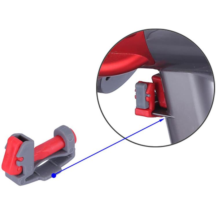 For Dyson V6 / V7 / V8 / V10 / V11 / V12 / V15 Vacuum Cleaner Switch Carabiner Holder(B Model Gray Body Red Key)