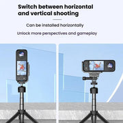 For Insta360 X4 / X3 HEPAIL AC56 Vertical Horizontal Magnetic Metal Bracket