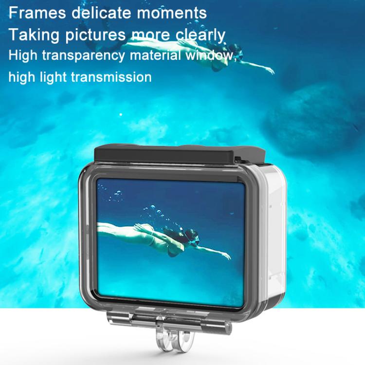 TELESIN For GoPro HERO8 Black 50m Waterproof Protective Case Diving Case Sports Camera Accessories(Transparent) - free shipping - PMC TechLife - Order now!