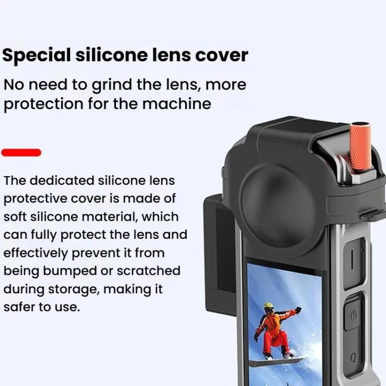 For Insta360 X4 HEPAIL Metal Heat Dissipation Magnetic Rabbit Cage