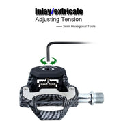 RACEWORK R358 Road Bike Self-locking Pedal Bearing Bicycle Pedal(For SPD system)