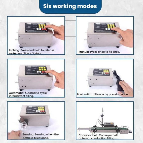 HECHEN CA10B  Heat-resistant 1.5L Automatic Small Intelligent Single Head Liquid Induction Multifunctional Quantitative Filling Machine(US Plug)