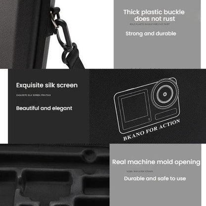 BKANO For DJI Osmo Action 3 / 4 / 5 Pro Sports Camera Storage Bag Portable Protective Bag Case(Black) - free shipping - PMC Jewellery - Order now!