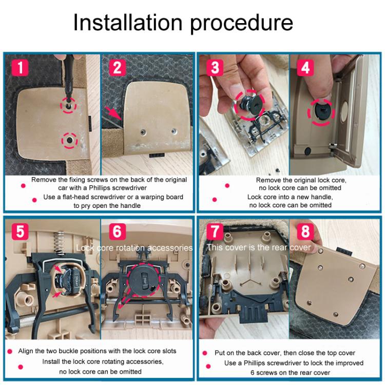 For BMW X5 E70 / X6 E71 E72 Car Boot Handle Inside Trunk Lid Bottom Plate Handle 51479120283(Without Lock Hole) - Door Handles by PMc TechLife | Online Shopping South Africa | PMc TechLife | Buy Now Pay Later Mobicred
