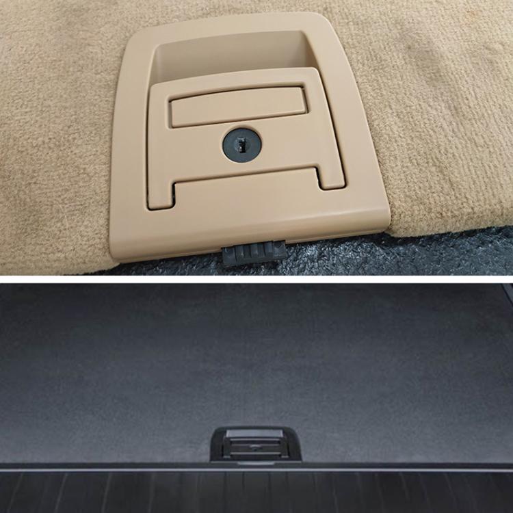 For BMW X5 E70 / X6 E71 E72 Car Boot Handle Inside Trunk Lid Bottom Plate Handle 51479120283(Without Lock Hole Black)
