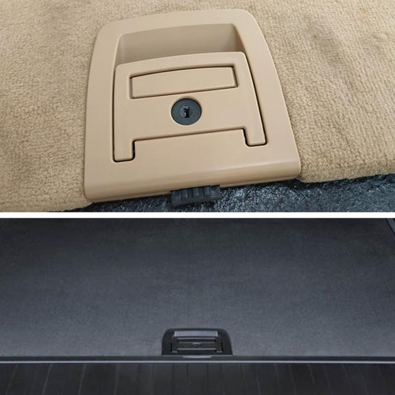 For BMW X5 E70 / X6 E71 E72 Car Boot Handle Inside Trunk Lid Bottom Plate Handle 51479120283(Without Lock Hole)
