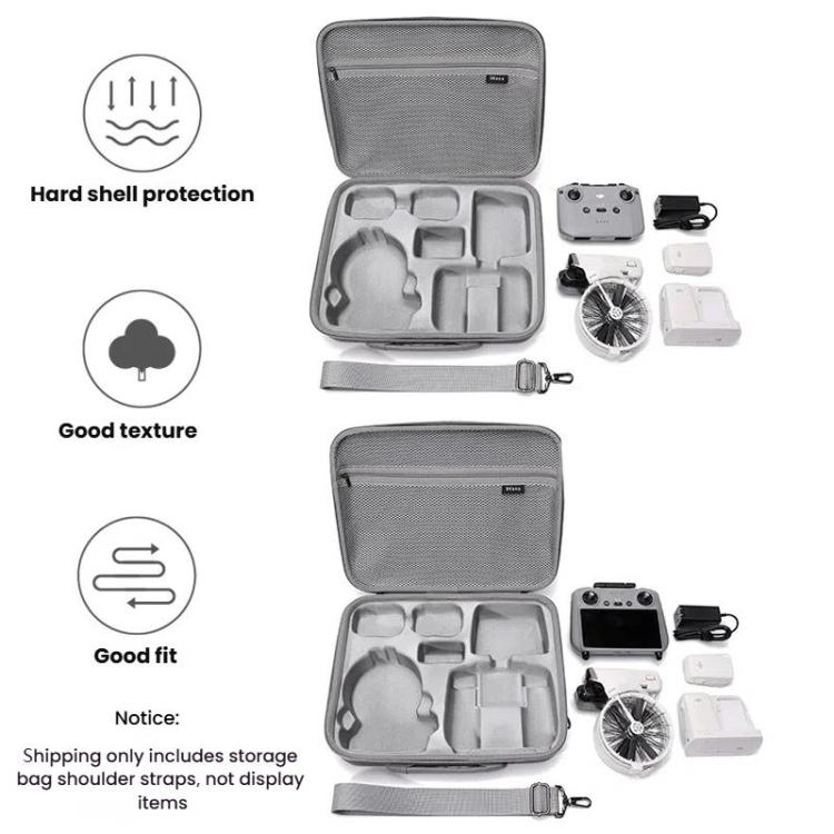 BKANO For DJI Flip Smooth Flying Tri-Power Kit Storage Bag Shock Absorbing Storage Case Backpack(For Normal RC N3)
