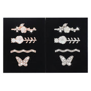 4pcs / Set 22mm Width Smart Watch Silicone Band Decorative Ring Metal Accessories(Rose Gold)
