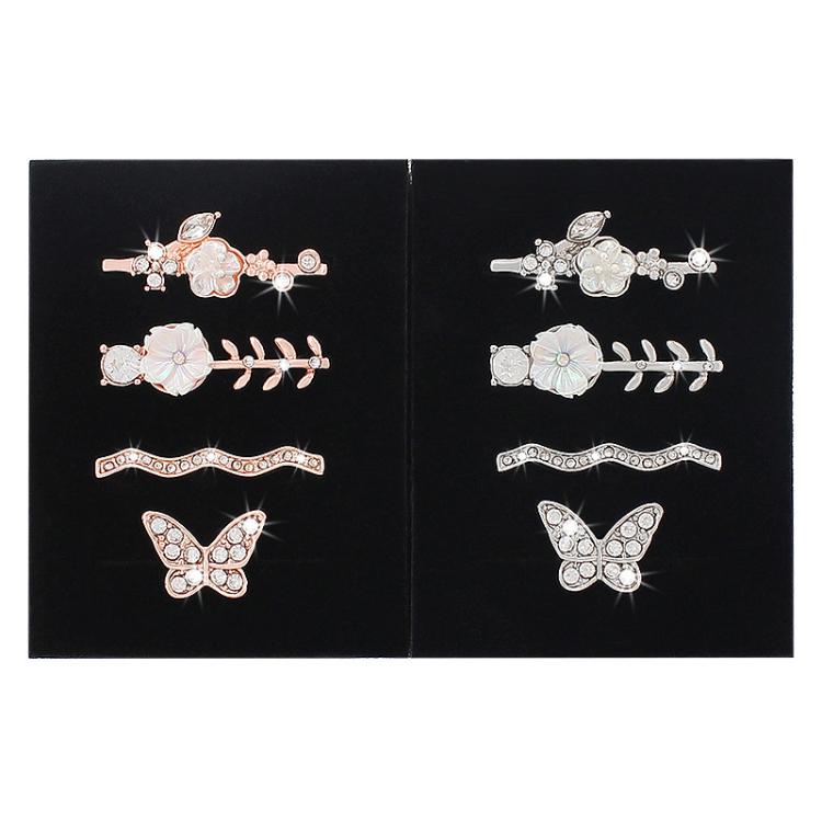 4pcs / Set 22mm Width Smart Watch Silicone Band Decorative Ring Metal Accessories(Rose Gold)