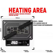 LUOWEI HS3 Universal Preheating Heating Station Layered Lamination Tinning Degumming Heating Station EU Plug