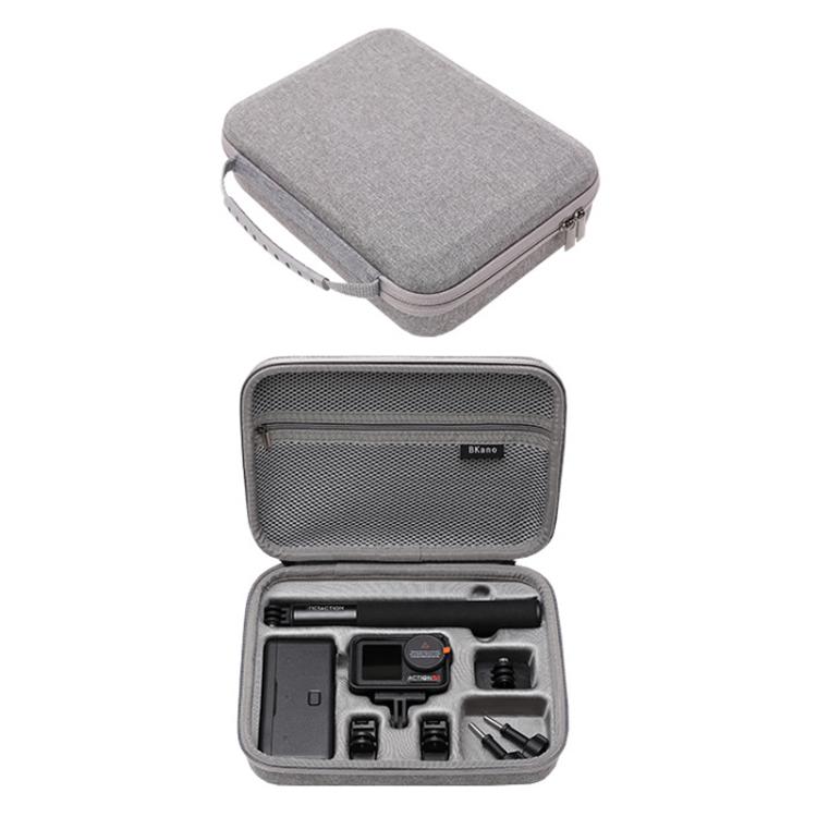 BKANO For DJI Osmo Action 4 / 5 Pro Set Storage Bag Organizer Case Hard Shell Case Handbag(Gray)