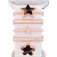 5pcs / Set 20mm Width Smart Watch Silicone Band Decorative Ring Metal Accessories, Style: Rose Gold 3 - Watch Decorations by PMC TechLife | Online Shopping South Africa | PMC TechLife | Buy Now Pay Later Mobicred