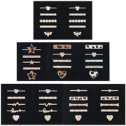 5pcs / Set 20mm Width Smart Watch Silicone Band Decorative Ring Metal Accessories, Style: Silver 2