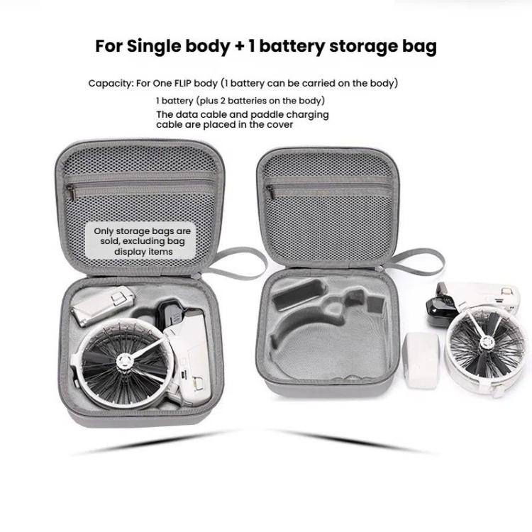BKANO For DJI Flip Body Storage Bag Portable Water-resistant Storage Case Hard Case Handbag