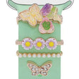 4pcs / Set 22mm Width Smart Watch Butterfly Flower Band Decorative Ring Metal Accessories, Style: 4 - Watch Decorations by PMC TechLife | Online Shopping South Africa | PMC TechLife | Buy Now Pay Later Mobicred