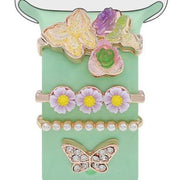4pcs / Set 22mm Width Smart Watch Butterfly Flower Band Decorative Ring Metal Accessories, Style: 4