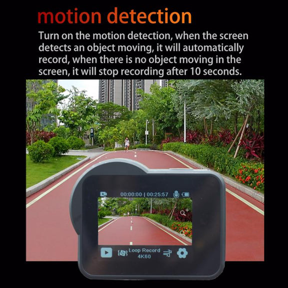 VIRAN V10 5K WiFi 2.0-Inch IPS Screen IP68 Water-resistant Six-Axis Anti-Shake Sports Camera(Black)
