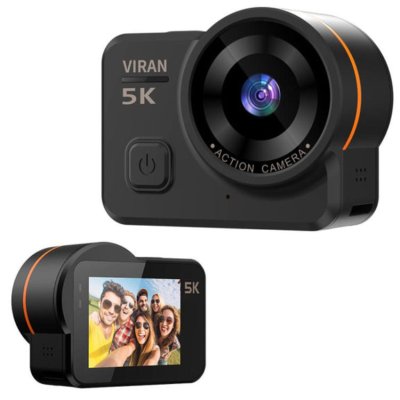 VIRAN V10 5K WiFi 2.0-Inch IPS Screen IP68 Water-resistant Six-Axis Anti-Shake Sports Camera(Black)