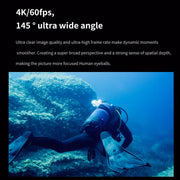VIRAN V10 5K WiFi 2.0-Inch IPS Screen IP68 Water-resistant Six-Axis Anti-Shake Sports Camera(Black)