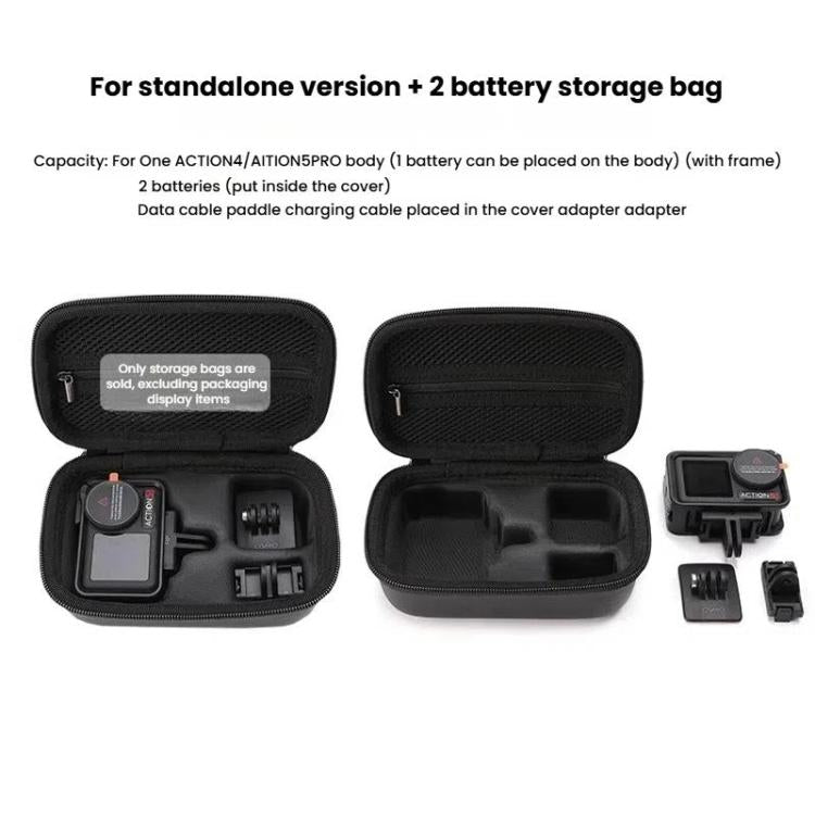 BKANO For DJI Osmo Action 3 / 4 / 5 Pro Storage Bag Sports Camera Handbag(Black) - free shipping - PMC Jewellery - Order now!