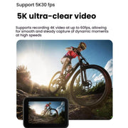 VIRAN V11 Dual-Color Screen 5K HD IP68 Water-resistant Six-Axis Anti-Shake Sports Camera(Black)