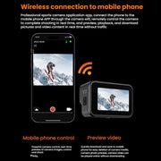 VIRAN V11 Dual-Color Screen 5K HD IP68 Water-resistant Six-Axis Anti-Shake Sports Camera(Black)