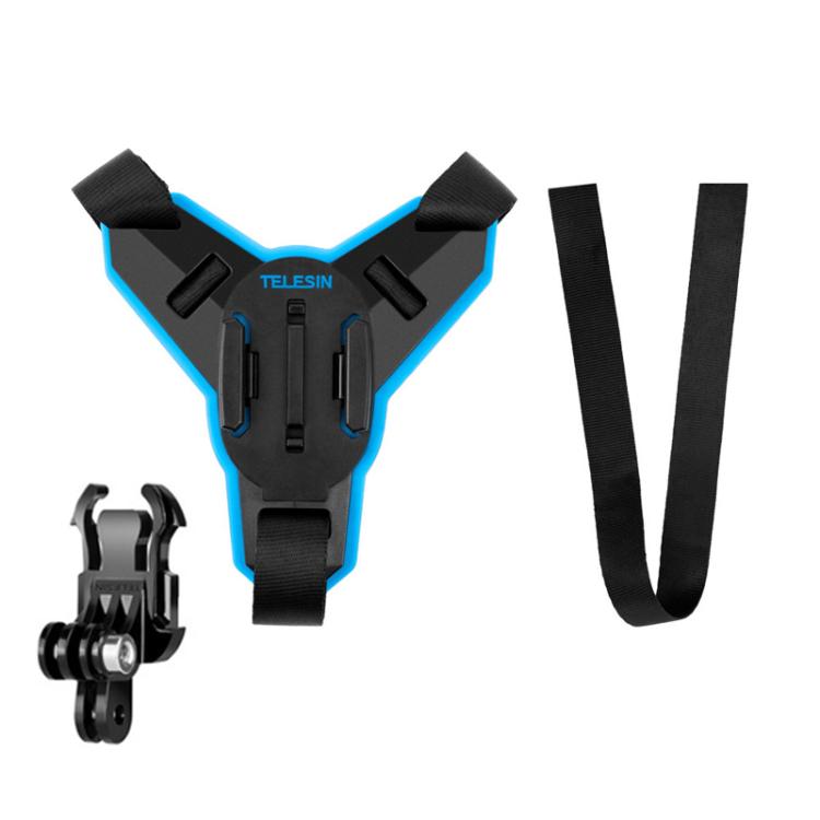 TELESIN Sports Camera Motorcycle Helmet Chin Mount Bracket For GoPro HERO Series / DJI Osmo Action / Insta360, Spec: Holder + J-Buckle - free shipping - PMC TechLife - Order now!