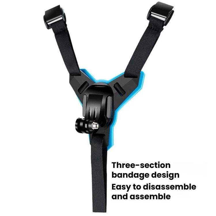 TELESIN Sports Camera Motorcycle Helmet Chin Mount Bracket For GoPro HERO Series / DJI Osmo Action / Insta360, Spec: Holder + J-Buckle