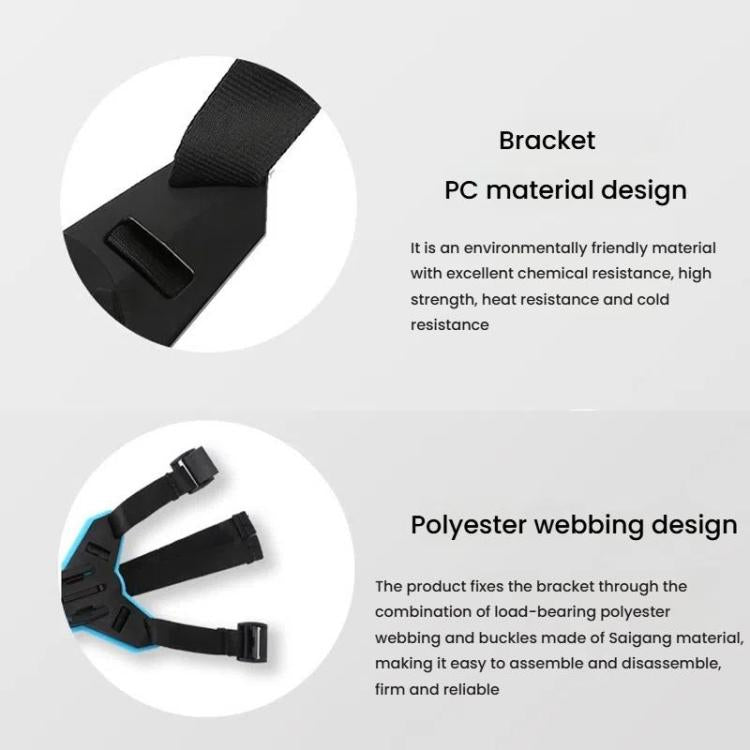 TELESIN Sports Camera Motorcycle Helmet Chin Mount Bracket For GoPro HERO Series / DJI Osmo Action / Insta360, Spec: Holder + J-Buckle - free shipping - PMC TechLife - Order now!