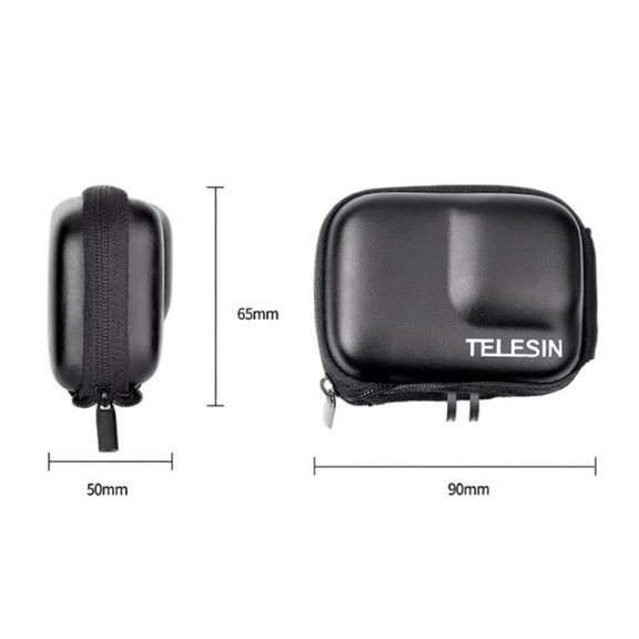 TELESIN Sports Camera Mini EVA Protective Storage Bag For GoPro HERO12 Black /11 Black /10 Black /9 Black(Black)