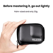TELESIN Sports Camera Mini EVA Protective Storage Bag For GoPro HERO12 Black /11 Black /10 Black /9 Black(Black)