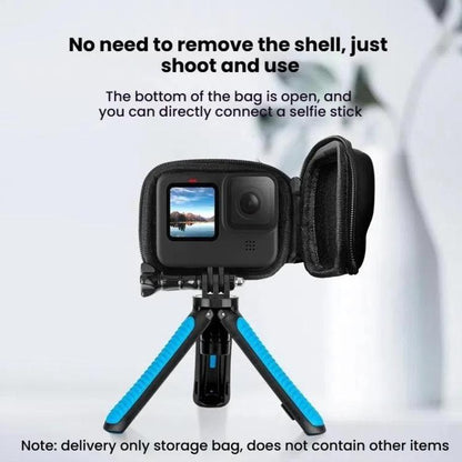 TELESIN Sports Camera Mini EVA Protective Storage Bag For GoPro HERO12 Black /11 Black /10 Black /9 Black(Black) - free shipping - PMC Jewellery - Order now!