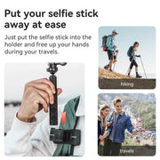 AMagisn Selfie Stick Hanger Action Camera Backpack Quick Attachment for Insta360 / DJI / GoPro(Black)