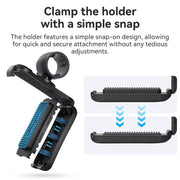 AMagisn Selfie Stick Hanger Action Camera Backpack Quick Attachment for Insta360 / DJI / GoPro(Black)