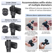 AMagisn Selfie Stick Hanger Action Camera Backpack Quick Attachment for Insta360 / DJI / GoPro(Black)