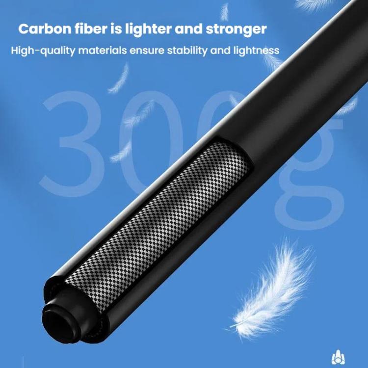 TELESIN Gen 2 2.7m Carbon Fiber Selfie Stick Sports Camera Extension Rod For GoPro HERO13 Black / Insta360(Black) - free shipping - PMC Jewellery - Order now!