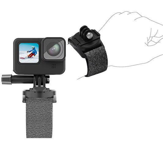 TELESIN Sports Camera Wrist Strap Steering Wrist Mount Strap(Gray Black) - free shipping - PMC Jewellery - Order now!