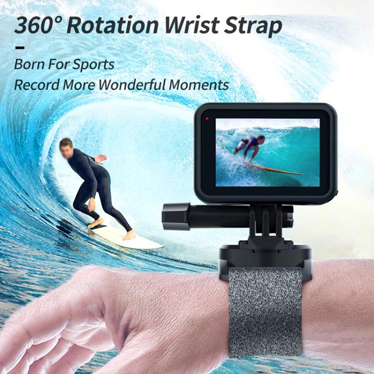 TELESIN Sports Camera Wrist Strap Steering Wrist Mount Strap(Gray Black) - free shipping - PMC Jewellery - Order now!