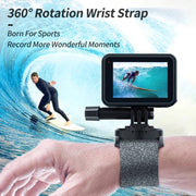 TELESIN Sports Camera Wrist Strap Steering Wrist Mount Strap(Gray Black)