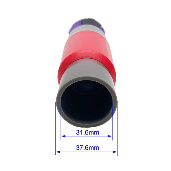 32mm Soft Brush+DC Connector Vacuum Cleaner Dusting Streak Free Soft Brush Replacement Accessory Set