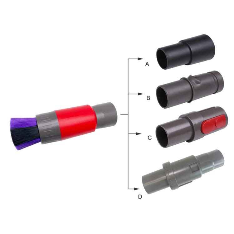 32mm Soft Brush+Connector For Dyson V8 Vacuum Cleaner Dusting Streak Free Soft Brush Replacement Accessory Set