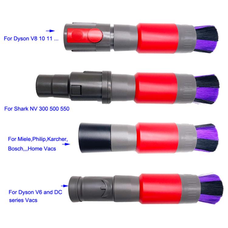 32mm Soft Brush+35mm Connector Vacuum Cleaner Dusting Streak Free Soft Brush Replacement Accessory Set