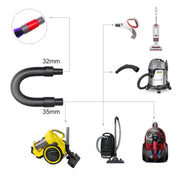 32mm Soft Brush+35mm Connector Vacuum Cleaner Dusting Streak Free Soft Brush Replacement Accessory Set