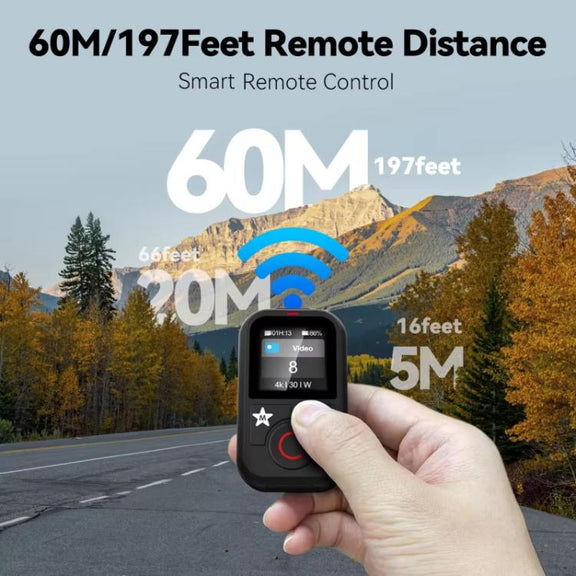 TELESIN T13 60m Sports Camera Wireless Bluetooth Remote Control For GoPro HERO13 Black /12 Black /11 Black /10 Black /9 Black /8 Black /Max(Black)