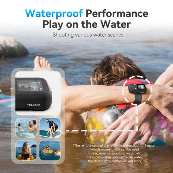TELESIN T13 60m Sports Camera Wireless Bluetooth Remote Control For GoPro HERO13 Black /12 Black /11 Black /10 Black /9 Black /8 Black /Max(Black)
