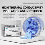 MaAnt DR-03 100pcs /Box Insulating Thermal Conductive Silicone Spacer CPU Thermal Spacer(Gray)